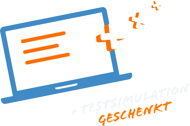 Gratis Testsimulation geschenkt beim Kauf der KFF Academy.